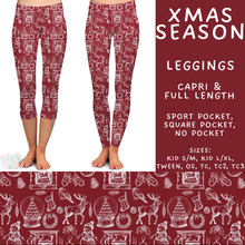 Load image into Gallery viewer, Batch #595 - Christmas Spirit 2 - Closes 10/7 - ETA early Dec - Xmas Season Full and Capri Length Leggings
