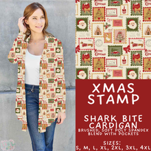 Load image into Gallery viewer, Batch #574 - HalloThanksMas - Closes 8/24 - ETA mid/late October - Xmas Stamp Cardigan
