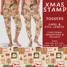 Load image into Gallery viewer, Batch #574 - HalloThanksMas - Closes 8/24 - ETA mid/late October - Xmas Stamp Full and Capri Length Joggers
