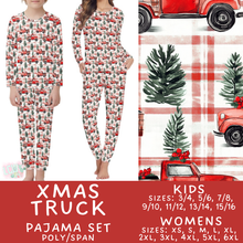 Load image into Gallery viewer, Batch #584 - Christmas Family Pajamas - Closes 9/11 - ETA mid Nov - Xmas Truck Womens &amp; Kids Pajama Set
