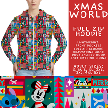 Load image into Gallery viewer, Batch #558 - Magical Character Christmas - Closes 7/20 - ETA mid/late Sept - Xmas World Full Zip Hoodie
