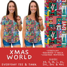 Load image into Gallery viewer, Batch #558 - Magical Character Christmas - Closes 7/20 - ETA mid/late Sept - Xmas World Everyday Tank &amp; Tee
