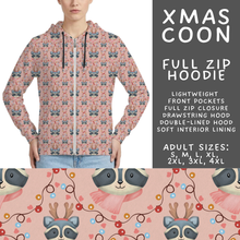 Load image into Gallery viewer, Batch #565 - Christmas in July 2 - Closes 8/5 - ETA early October - Xmas Coon Full Zip Hoodie
