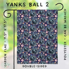 Load image into Gallery viewer, Batch #312 - Strike Out Baseball Flags - Closes 3/28 - ETA late May - Yanks Ball 2 Garden Flag
