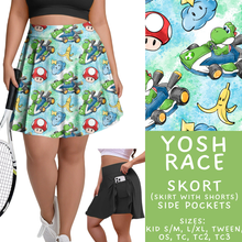 Load image into Gallery viewer, Batch #454 - Cool Characters 10 - Closes 11/26 - ETA mid Jan - Yosh Race Skort
