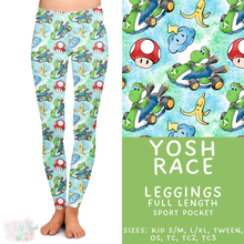 Load image into Gallery viewer, Batch #454 - Cool Characters 10 - Closes 11/26 - ETA mid Jan - Yosh Race Full Length Leggings

