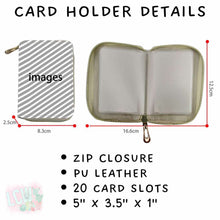 Load image into Gallery viewer, Batch #309 - Card Holders &amp; Mini Backpacks - Closing 3/24 - ETA late May - Pink Anchors Card Holder
