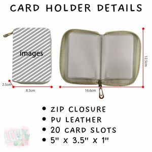 Batch #309 - Card Holders & Mini Backpacks - Closing 3/24 - ETA late May - Pink Anchors Card Holder