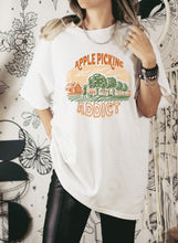 Load image into Gallery viewer, Wholesale Apple Picking Addict Graphic Tee - Black Sweatshirt
