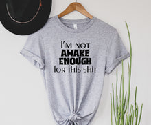 Load image into Gallery viewer, Wholesale Not Awake Enough Graphic Tee - Heathered Forest Green
