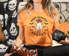 Load image into Gallery viewer, Wholesale Boot Scootin Spooky Graphic Tee - Sand
