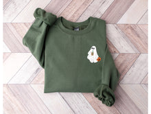 Load image into Gallery viewer, Wholesale Bougie Ghost Graphic Tee - Olive Sweatshirt
