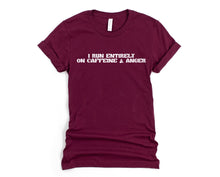 Load image into Gallery viewer, Wholesale Caffeine &amp; Anger Graphic Tee - Maroon
