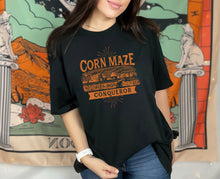 Load image into Gallery viewer, Wholesale Corn Maze Conqueror Graphic Tee - Black tee
