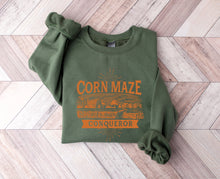 Load image into Gallery viewer, Wholesale Corn Maze Conqueror Graphic Tee - Black Long Sleeve Tee
