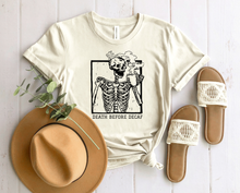 Load image into Gallery viewer, Wholesale Death Before Decaf Graphic Tee - Grey
