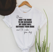 Load image into Gallery viewer, Wholesale Don't Be Rude Graphic Tee - Grey

