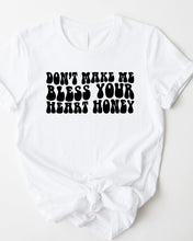 Load image into Gallery viewer, Wholesale Don't Make Me Bless Your Heart Graphic Tee - Black Sweatshirt
