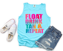 Load image into Gallery viewer, Wholesale Float Drink Tan Repeat Graphic Tee - Bella Ocean
