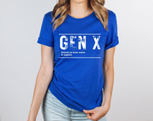 Load image into Gallery viewer, Wholesale Gen X Graphic Tee - Royal Blue Tee
