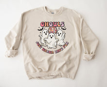 Load image into Gallery viewer, Wholesale Ghouls Just Wanna Have Fun Graphic Tee - Sand Sweatshirt
