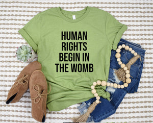 Human rights begin in the Womb