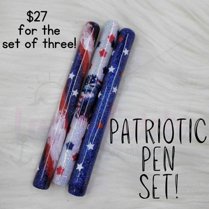 Patriotic Pen Set - 3 Pack