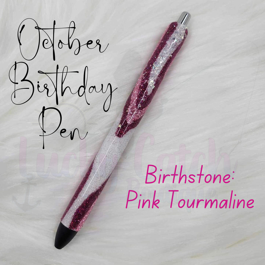 October Birthday Pen