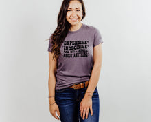 Load image into Gallery viewer, Wholesale Expensive &amp; Indecisive Graphic Tee - Heather Purple
