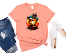 Load image into Gallery viewer, Wholesale Island Sunset Graphic Tee - White
