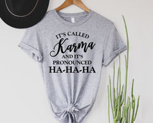 Load image into Gallery viewer, Wholesale It's Called Karma Graphic Tee - Sunset
