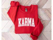 Load image into Gallery viewer, Wholesale Karma Graphic Tee - Red Sweatshirt
