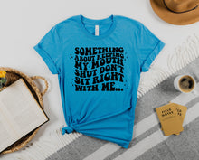 Load image into Gallery viewer, Wholesale Keeping My Mouth Shut Graphic Tee - Heather Aqua

