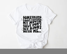 Load image into Gallery viewer, Wholesale Keeping My Mouth Shut Graphic Tee - Heather Purple
