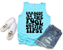 Load image into Gallery viewer, Wholesale Pool Getting Tipsy - Comfort Colors Lagoon Tank
