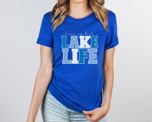 Load image into Gallery viewer, Wholesale Livin My Best Lake life Graphic Tee - True Royal Bella Tee
