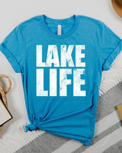 Load image into Gallery viewer, Wholesale Lake Life Distressed Graphic Tee - Black Tee
