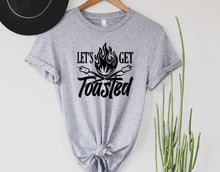 Load image into Gallery viewer, Wholesale Lets Get Toasted Graphic Tee - Heather Forest
