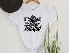 Load image into Gallery viewer, Wholesale Lets Get Toasted Graphic Tee - Heather Grey
