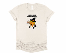 Load image into Gallery viewer, Wholesale Little Miss Pumpkin Spice Graphic Tee - Heather Sand

