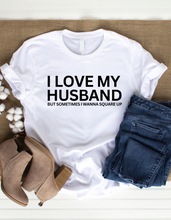 Load image into Gallery viewer, Wholesale I Love my Husband Graphic Tee - White
