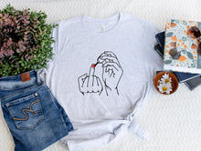 Load image into Gallery viewer, Wholesale Middle Finger Graphic Tee - White Tee
