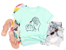Load image into Gallery viewer, Wholesale Middle Finger Graphic Tee - Ash Tee
