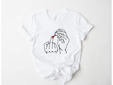 Load image into Gallery viewer, Wholesale Middle Finger Graphic Tee - Mint Tee
