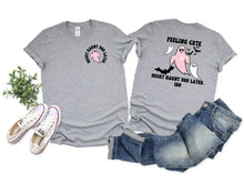 Load image into Gallery viewer, Wholesale Might Haunt You Graphic Tee - White Tee
