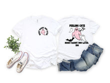 Load image into Gallery viewer, Wholesale Might Haunt You Graphic Tee - Grey Tee
