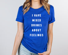 Load image into Gallery viewer, Wholesale Mixed Drinks About Feelings Graphic Tee - Black
