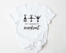 Load image into Gallery viewer, Wholesale My Favorite Workout Graphic Tee - Grey
