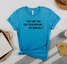 Load image into Gallery viewer, Wholesale My Mood Graphic Tee - Aqua
