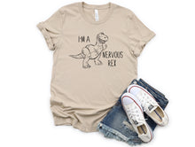 Load image into Gallery viewer, Wholesale Nervous Rex Graphic Tee - Tan Tee
